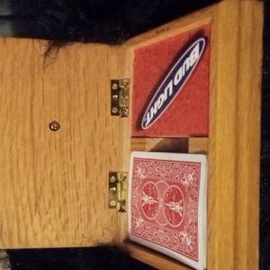 Hand crafted 2 deck playing card box